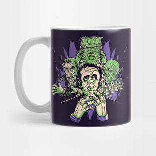 Classic Halloween Horror Monsters // Cartoon Vampire Zombie Frankenstein Mug